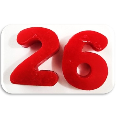 Two Wax Year Numbers for Paschal candle - medium (Current Year)