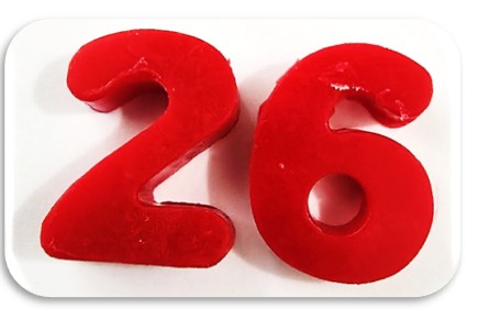 Two Wax Year Numbers for Paschal candle - medium (Current Year)