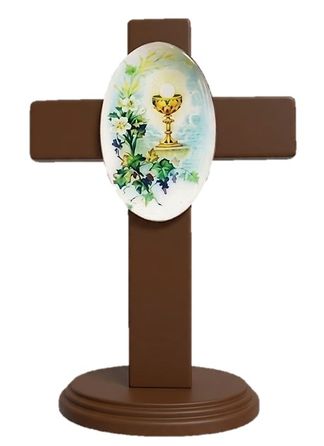 First Holy Communion - Chalice with vines Standing Gift Cross