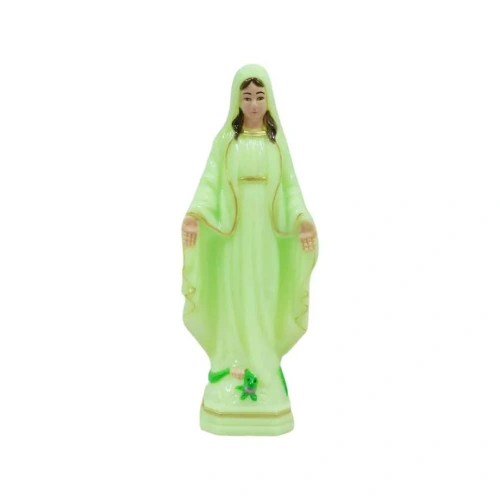 10cm Our Lady of Grace Glow in the Dark Plastic Statue