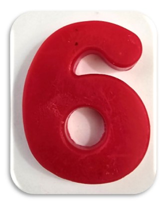 Single Wax number - Large (32mm T x 25mm) - Current year
