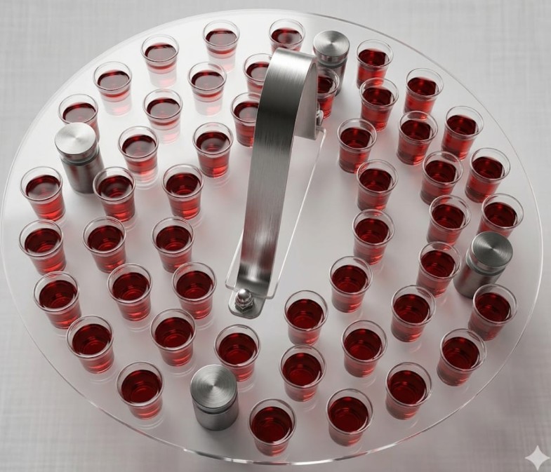 Holy Communion Stackable Perspex Tray - With 48 glasses