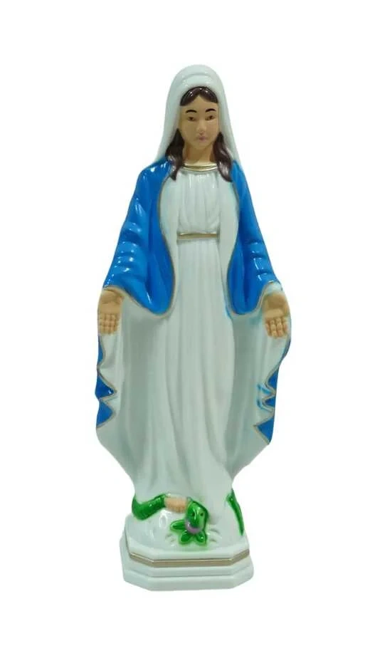 10cm - Our Lady of Grace Plastic Statue
