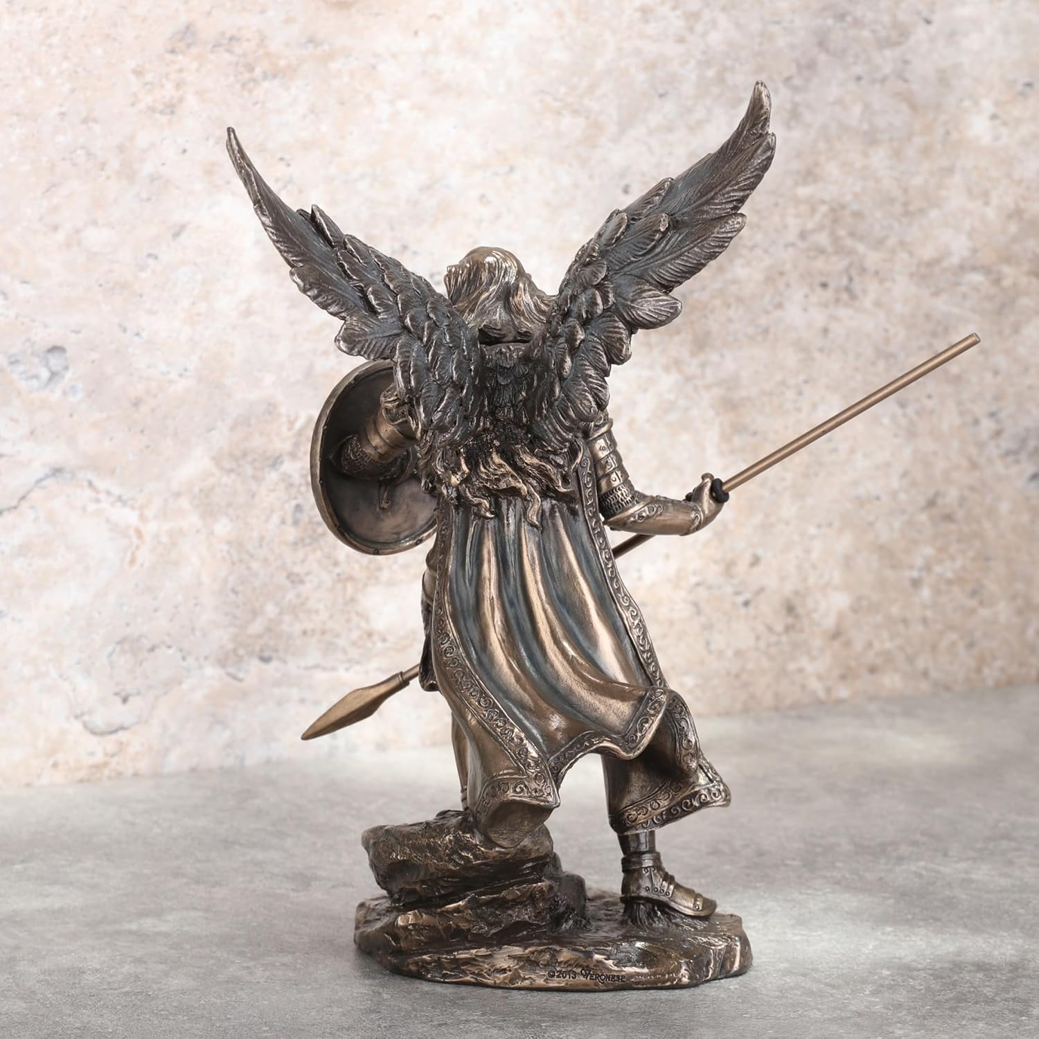 34cm Bronze Archangel Raphael Statue - Studio Collection - Image 3