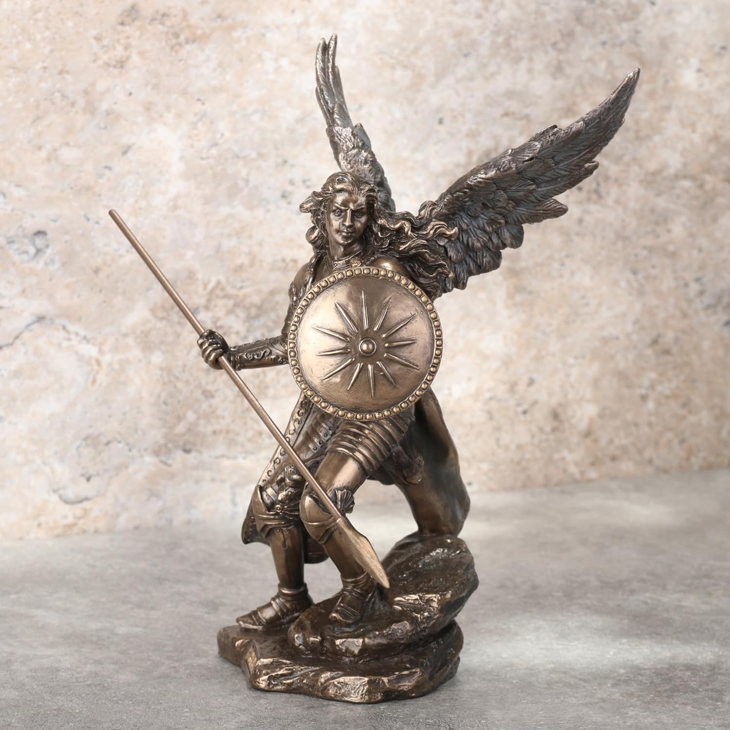 34cm Bronze Archangel Raphael Statue - Studio Collection - Image 2