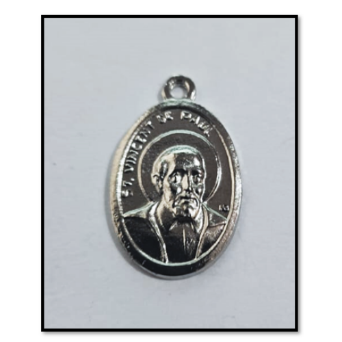 St Vincent de Paul Medal - Patron Saint of charities, hospitals, prisoners, lost articles - Local Pressing