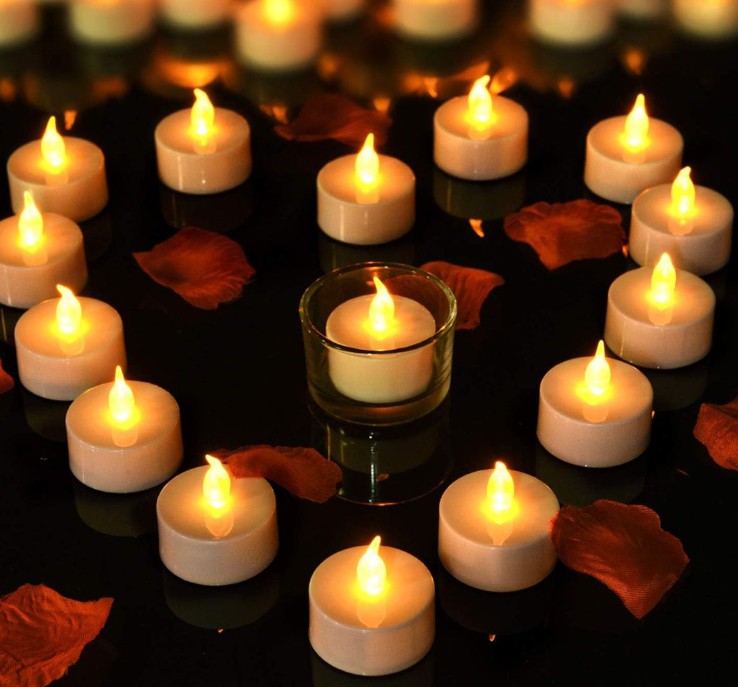 LED Battery Operated Tea Light - 4cm wide x 3.8cm tall - 200hours battery life - Image 6