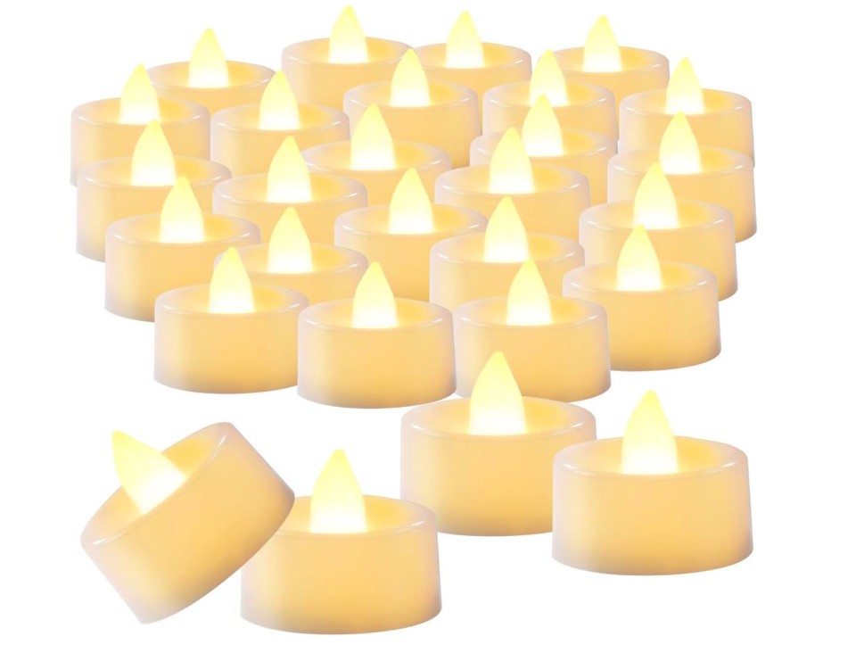 LED Battery Operated Tea Light - 4cm wide x 3.8cm tall - 200hours battery life - Image 5