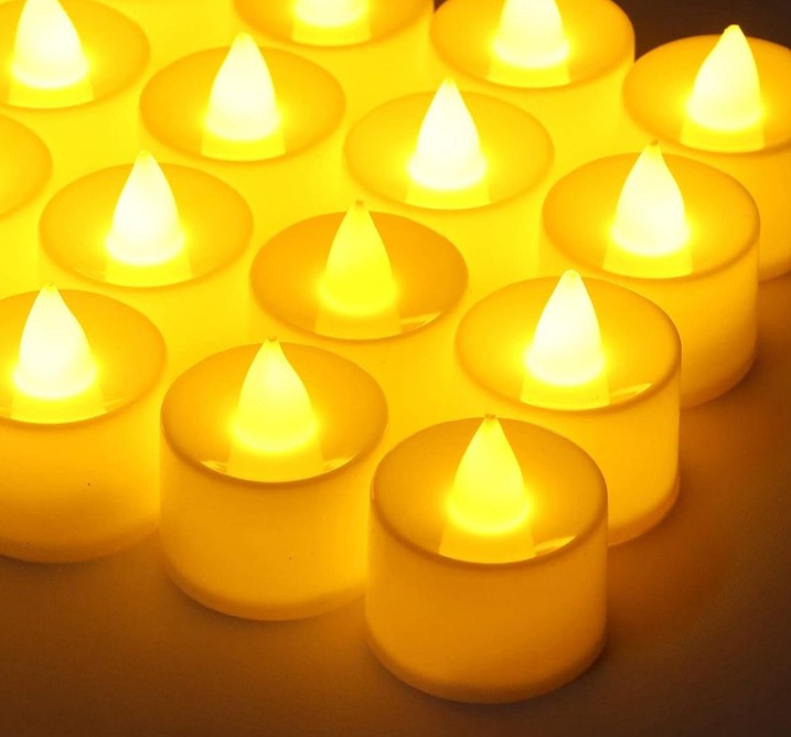 LED Battery Operated Tea Light - 4cm wide x 3.8cm tall - 200hours battery life - Image 4