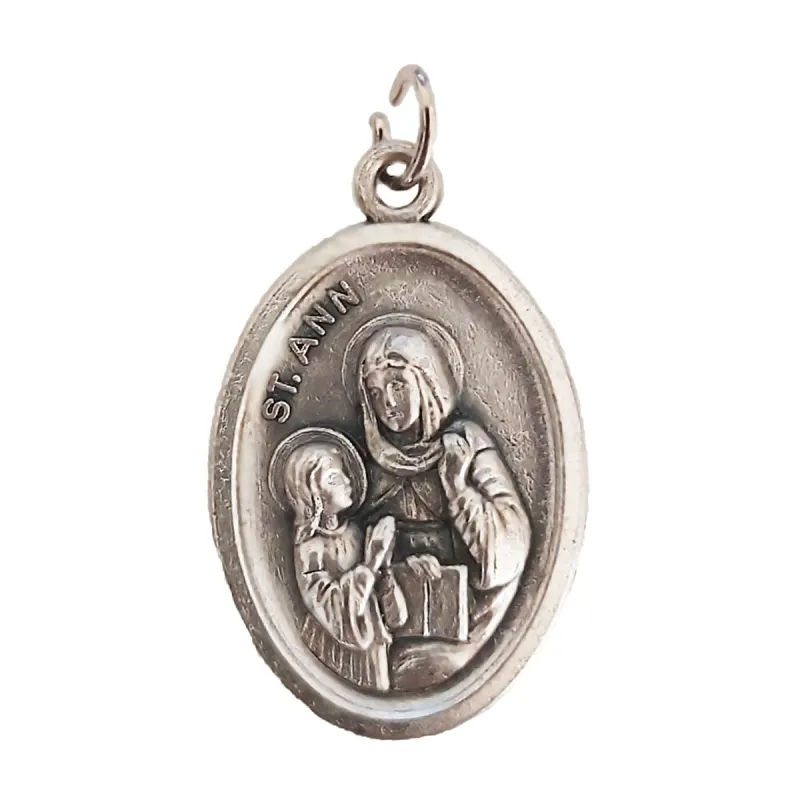 St Anne Medal - Imported from Italy (Patron Women, Grandmothers, Poor & Seamstresses)
