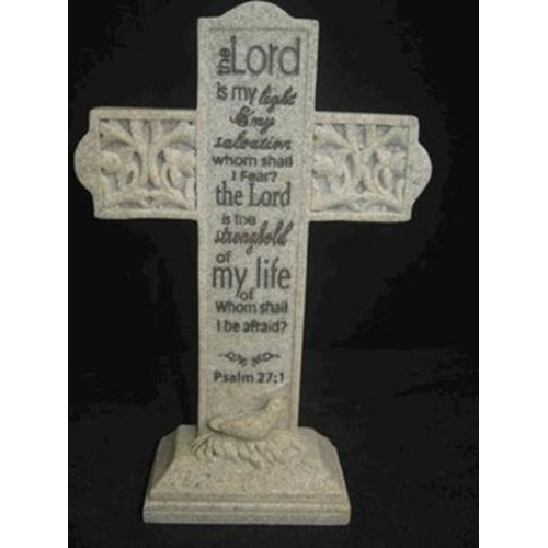 The Lord is my Light  stone cross