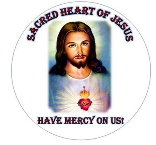 37mm Sacred Heart of Jesus Pin