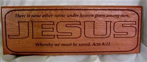 40 cm Jesus Laser EngravedRose Wood Wall Plaque