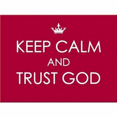 Car / Bumper Magnet - Keep Calm and Trust God