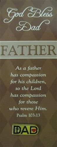 Fathers pin and bookmark set