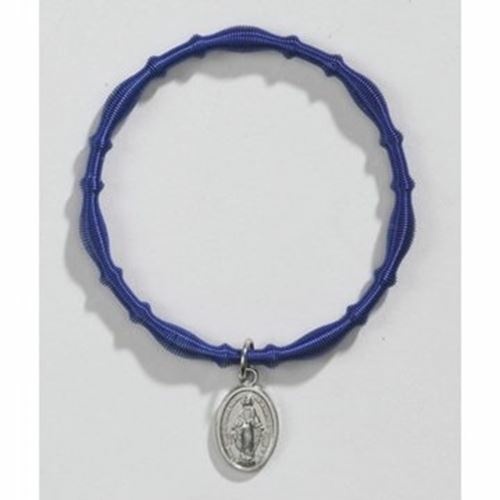 Miraculous Medal Royal Blue Bracelet