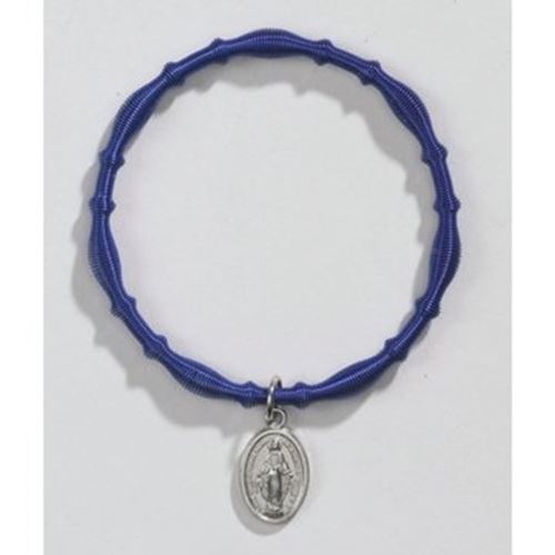 Miraculous Medal Royal Blue Bracelet
