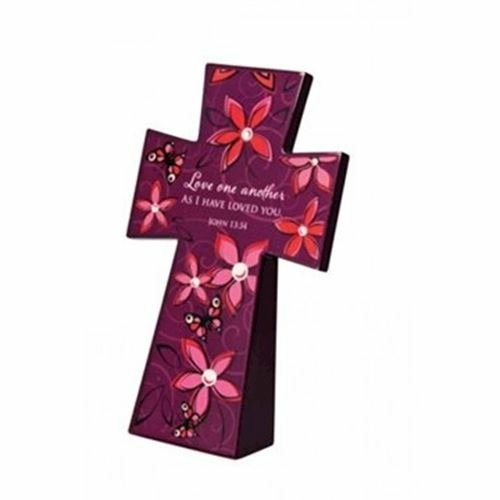 Wooden Cross - Love one Another as I have Loved You - John 13:34