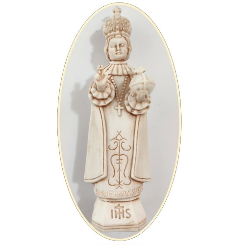 Infant of Prague 15cm Statue in vanilla