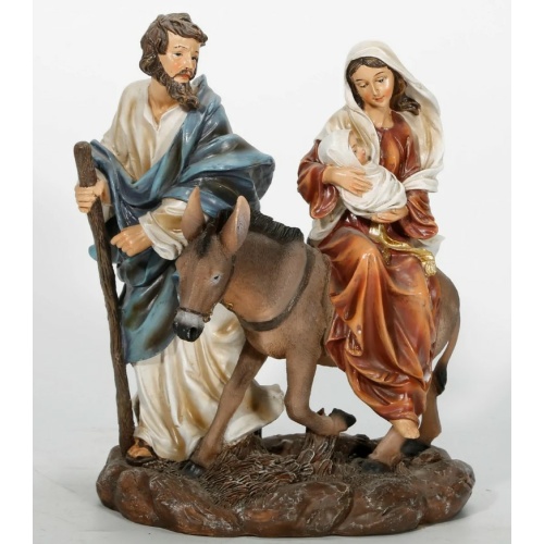18cm Flight into Egypt Statue