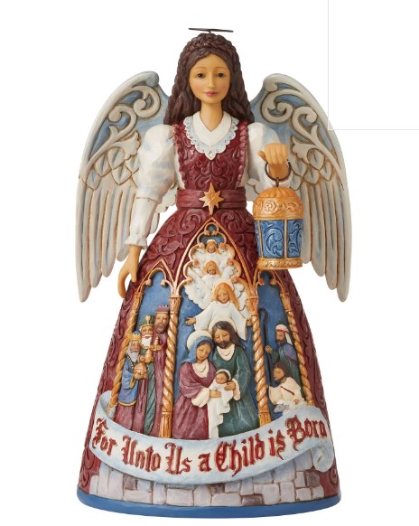 Victorian Nativity Angel - 25cm tall -  Jim Shore Heartwood Creek