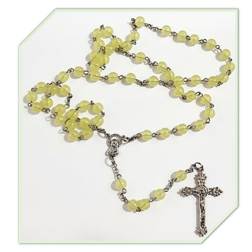Peridot Green - Acrylic Rosary
