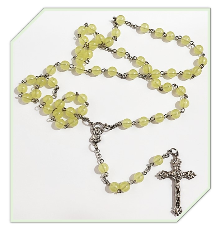 Peridot Green - Acrylic Rosary