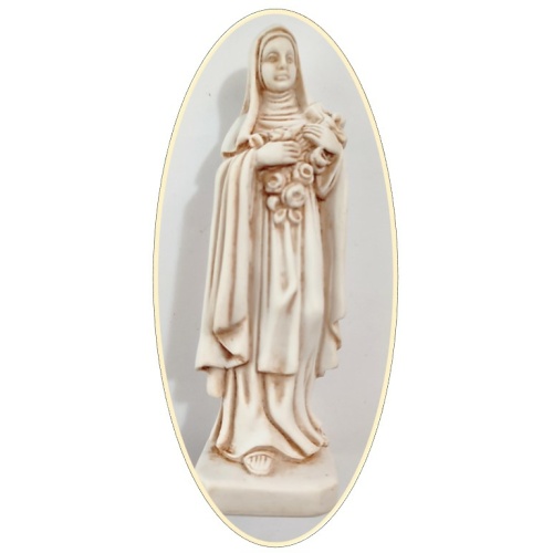 St Therese of Lisieux 14cm statue in Vanilla - The Little Flower