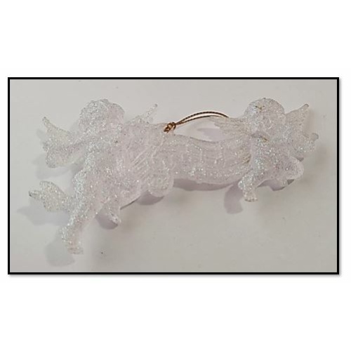 Frosted Musical Angels Ornament