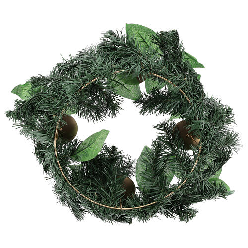 Advent Garland - 43cm Diameter with candle holders - Image 2