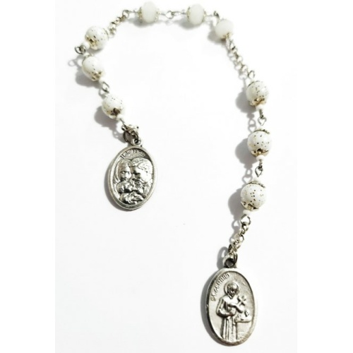 Chaplet of St Gerard Majella in silver - Patron Saint of expectant Mothers