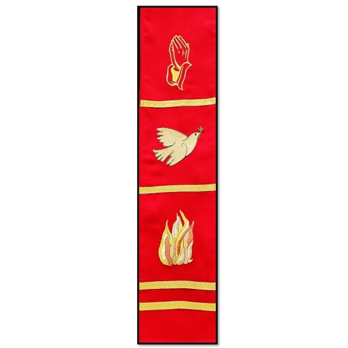 Red 2 Point Stole