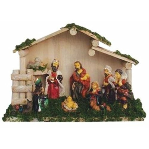 16.5cm Nativity with Barn