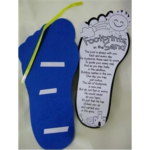 Colour your own Footprints Poem – Catholic Shop