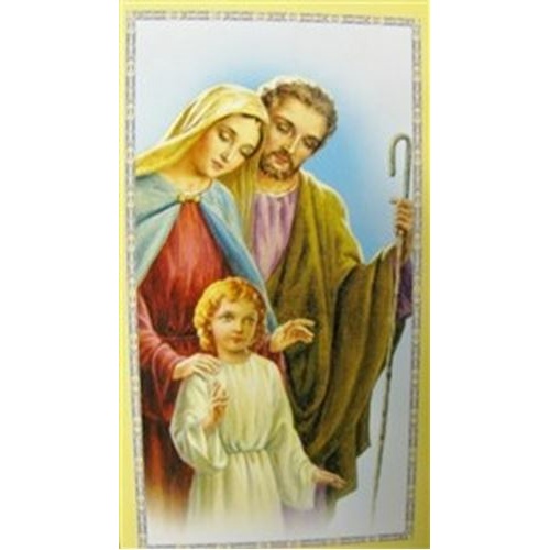Holy Family Holy card
