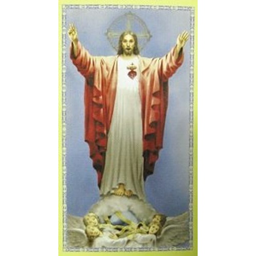 Sacred Heart Holy card