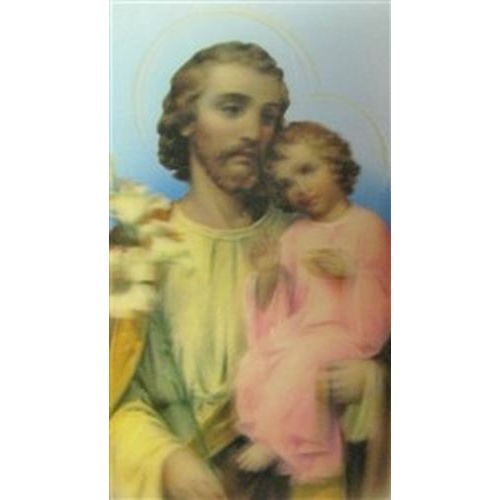 St Joseph 3 D holy card