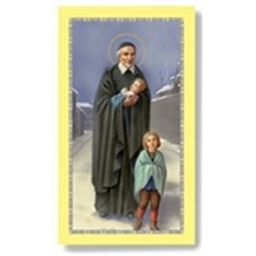 St Vincent de Paul Holy card