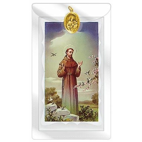 St Francis Medal with Prayer Card
