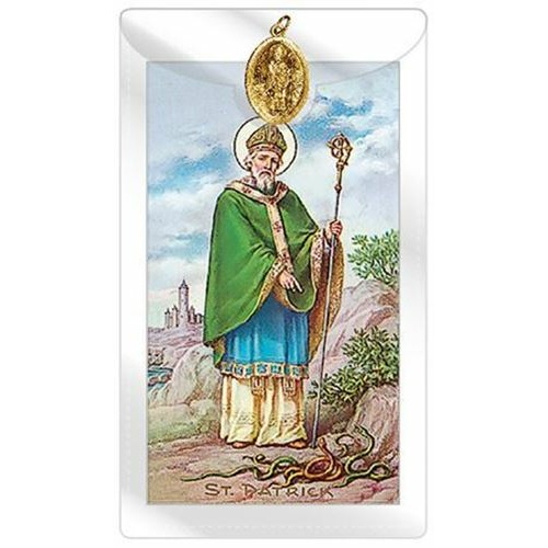 St Patrick Medal with Prayer Card