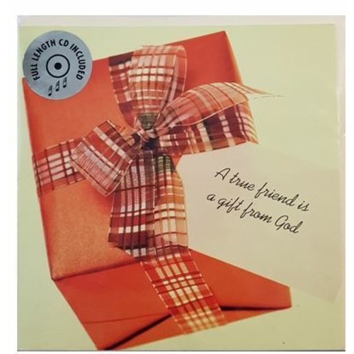 Greeting Card with CD - A True friend is a Gift from God