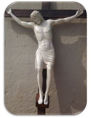 3 meter Carved  Wooden Crucifix - Life Size Corpus