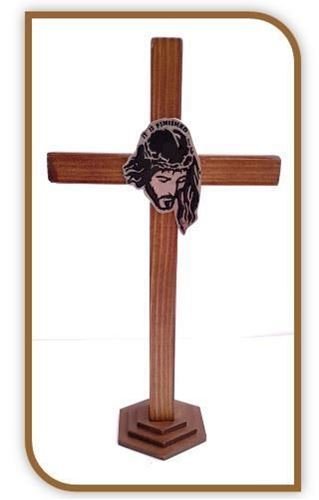 29cm Ecce Homo - Face of Jesus Wooden Standing Cross