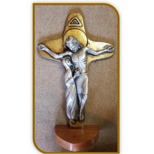 Unity Crucifix - 40cm Hand Painted with wooden base