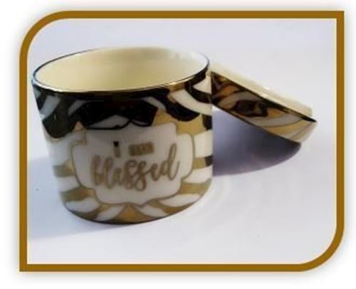I am Blessed Ceramic Trinket/Jewellery box
