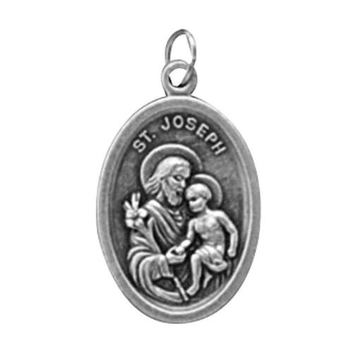 Sterling Silver St Joseph medal - Patron Saint of Fathers & Families