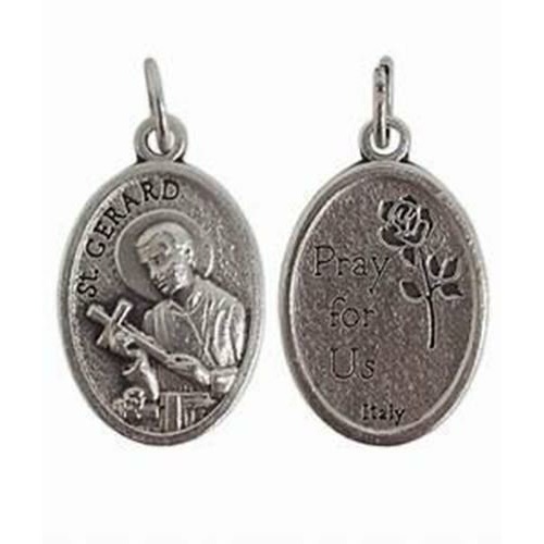 Sterling silver St Gerard Majella Pendant - Patron Saint of Pregnant women