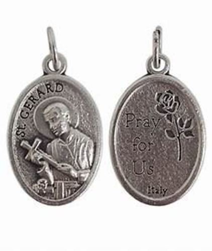 Sterling silver St Gerard Majella Pendant - Patron Saint of Pregnant women