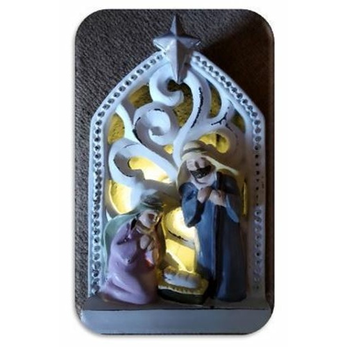 Light up Nativity - 19.5cm- Jesus in Crib