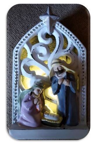 Light up Nativity - 19.5cm- Jesus in Crib